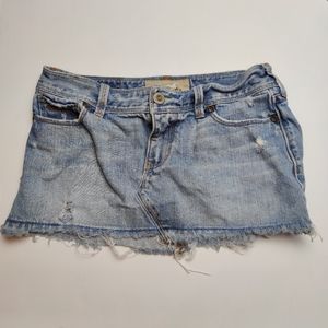 Hollister Denim Skirt Juniors Size 1 *Rough*